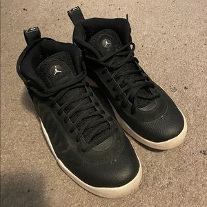 Black and white Jordans